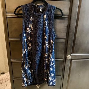Adorable navy blue and floral dress